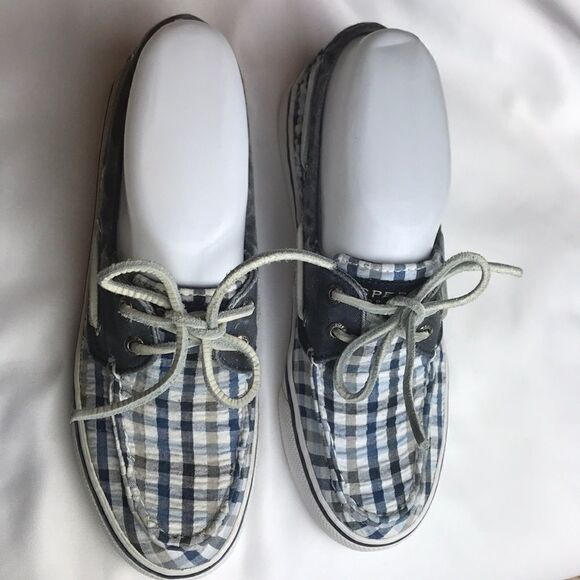 SPERRY PLAID WOMEN’S TOP SIDER. NEW - Picture 2 of 8